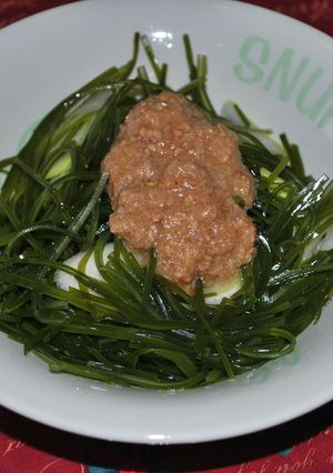 ノンオイル☆ごま梅ドレッシングで切昆布-レシピのメイン写真