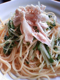 さっぱり!鶏と梅肉のパスタ-レシピのメイン写真