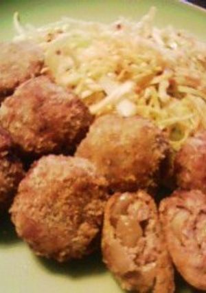 バター醤油の玉ねぎメンチ-レシピのメイン写真