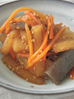 大根とこんにゃくの豆板醤きんぴら風炒め-レシピのメイン写真