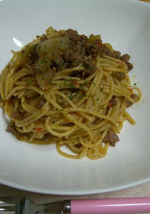 簡単っす！激うまミートパスタ！感動っす！-レシピのメイン写真