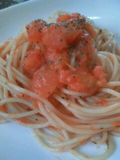 簡単☆さっぱりトマトパスタ-レシピのメイン写真
