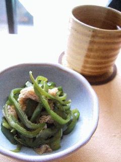 ピーマンと油揚げのレンジ煮浸し。-レシピのメイン写真