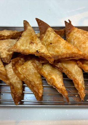焼売や餃子の皮で外パリ中フワ♡エビはんぺん揚げ-レシピのメイン写真