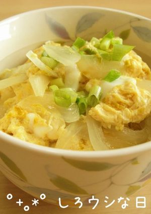 ほっこり♪卵と玉ねぎのにゅうめん-レシピのメイン写真