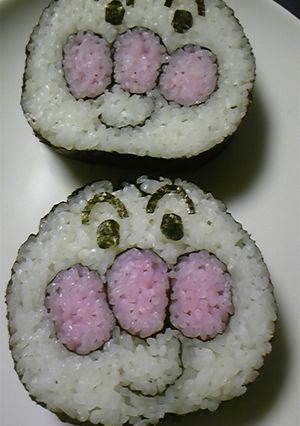 ☆子供が喜ぶアンパンマン太巻き☆巻き寿司-レシピのメイン写真