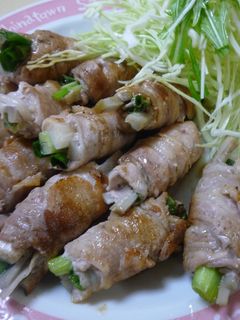 わけぎとゴボウの豚肉巻き-レシピのメイン写真