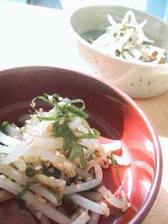 もやしと大葉の胡麻和え。-レシピのメイン写真
