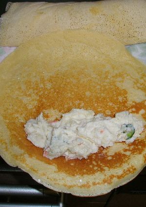 ホットケーキミックスでサラダ巻き-レシピのメイン写真