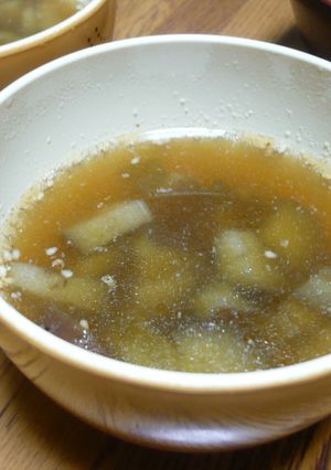 生姜でポカポカ★ナスと白菜の中華風スープ-レシピのメイン写真