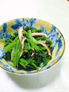 カンタン♪椎茸とほうれん草のおひたし-レシピのメイン写真