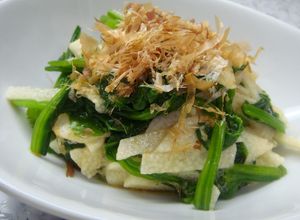 あと一品に！長芋ほうれん草おかかポン酢-レシピのメイン写真