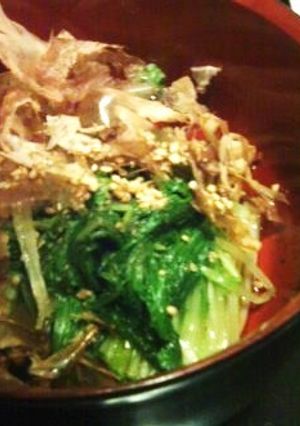 しゃきしゃき!水菜のおひたし-レシピのメイン写真