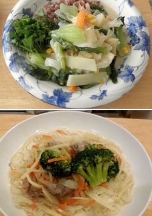 タイカレー スープごはんとスープヌードル-レシピのメイン写真