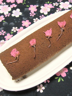 お花見✿簡単!桜の花明り ロールケーキ✿-レシピのメイン写真