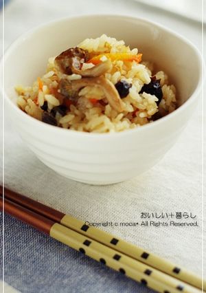 きのことツナの炊き込みご飯-レシピのメイン写真