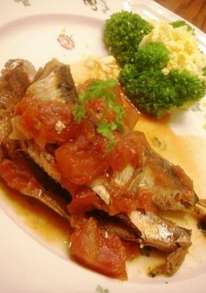 圧力鍋で骨まで美味しいイワシのトマト煮♪-レシピのメイン写真