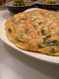 海老と南瓜のちぢみ風お焼き-レシピのメイン写真