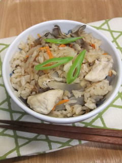 なめたけとツナの五目炊き込みご飯-レシピのメイン写真