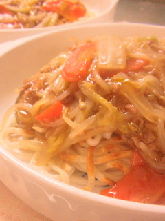 我が家のあんかけ焼きうどん-レシピのメイン写真