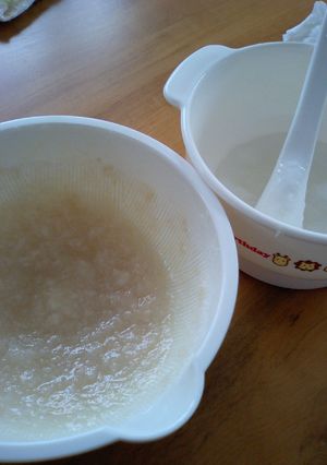 ダシ麩のすり伸ばし (離乳食初期)-レシピのメイン写真
