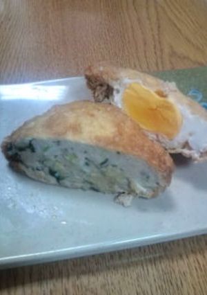 鶏ミンチと卵で親子巾着-レシピのメイン写真