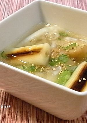 ☆焼きねぎとワンタンの旨いスープ☆-レシピのメイン写真