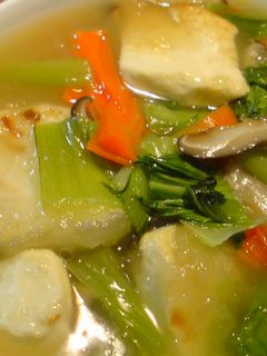 ちんげん菜と豆腐の炒め煮-レシピのメイン写真