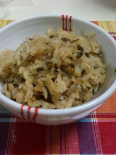 塩こんぶとちりめんじゃこの炊き込みご飯-レシピのメイン写真