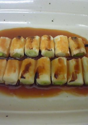 男の料理 オーブントースターで焼きねぎ-レシピのメイン写真