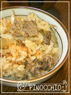 圧力鍋で❀たっぷりごぼうの炊き込みご飯-レシピのメイン写真