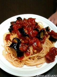 ナスとトマトのパスタ-レシピのメイン写真
