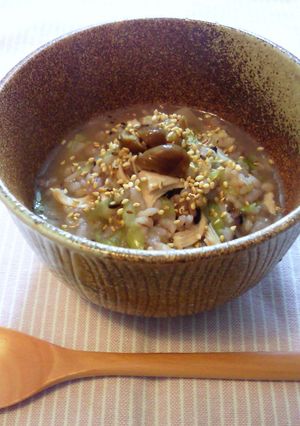 ★参鶏湯(サムゲタン)風ヘルシーな鶏粥★-レシピのメイン写真