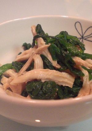 ☆にらto鶏肉のからし醤油和え☆-レシピのメイン写真