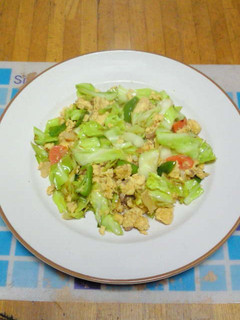 汁が多めの肉じゃがを☆チーズ卵の野菜炒め-レシピのメイン写真