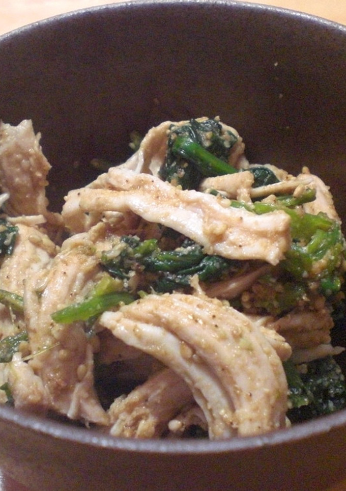 ☆鶏肉とほうれんそうの胡麻和え☆-レシピのメイン写真