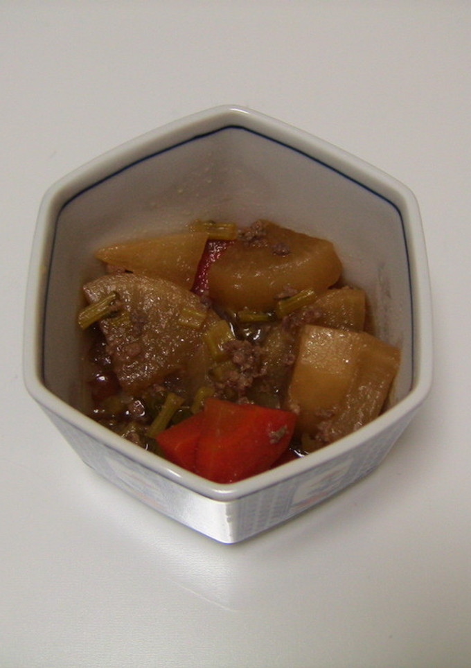 大根と新にんじんのそぼろ煮-レシピのメイン写真