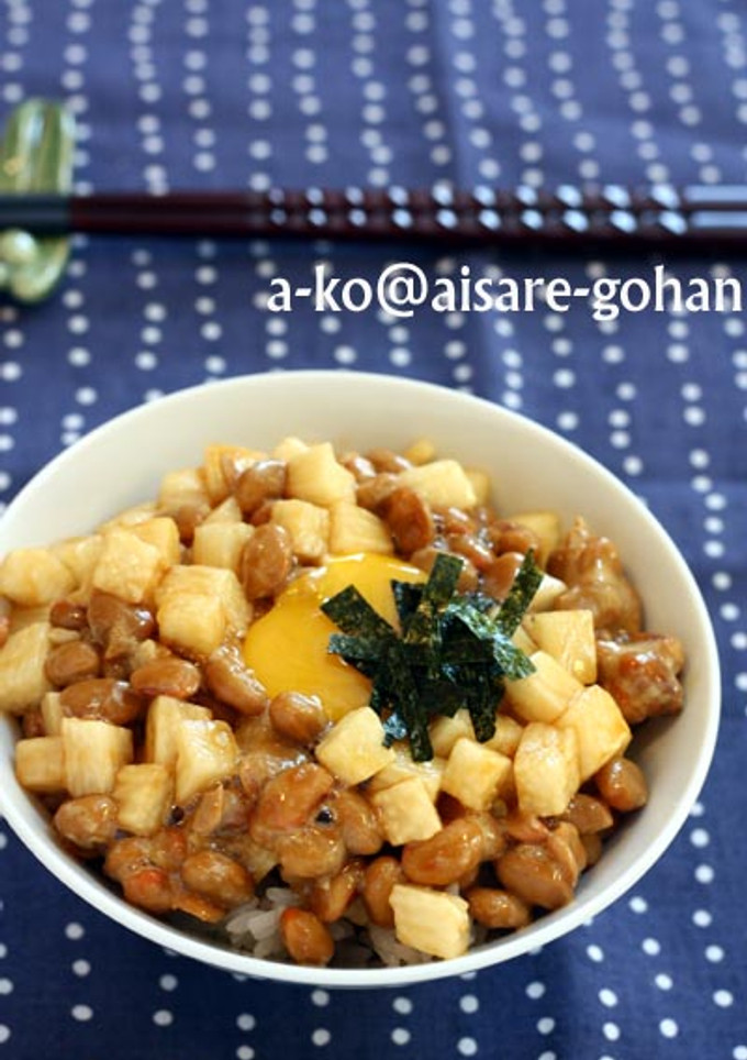 「ナガイモと納豆のネバネバ和風丼」-レシピのメイン写真