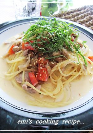 ねばねばコク旨★納豆味噌クリームパスタ-レシピのメイン写真