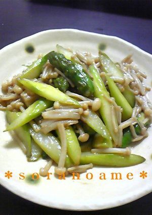 アスパラのバター炒め~マヨわさ醤油和え~-レシピのメイン写真