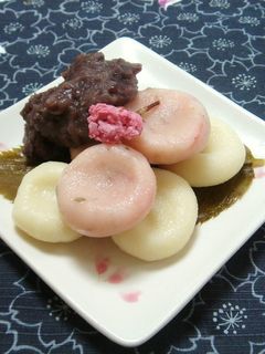 さくら白玉-レシピのメイン写真