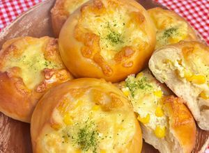 冷めても美味しい♡ふわもちコーンマヨパン-レシピのメイン写真
