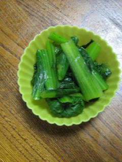*お弁当に*納豆のタレで青菜のからし和え-レシピのメイン写真