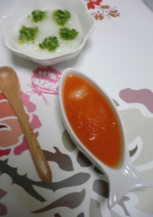 離乳食初期~★赤いビタミンスープ-レシピのメイン写真