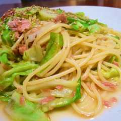 รูปของ キャベツと鮭で✿春色パスタ