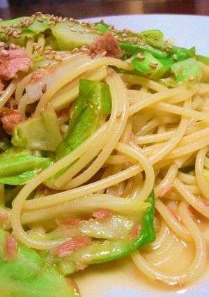 キャベツと鮭で✿春色パスタ-レシピのメイン写真