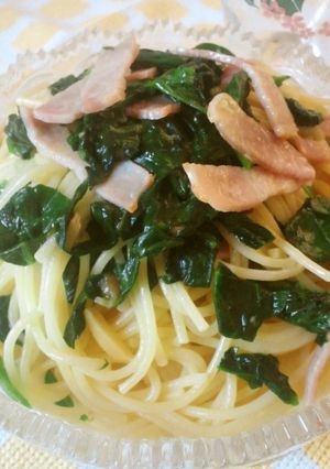 ☺ベーコンとほうれん草のパスタ☺-レシピのメイン写真