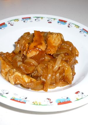 簡単♪鶏肉の新たまソース煮-レシピのメイン写真