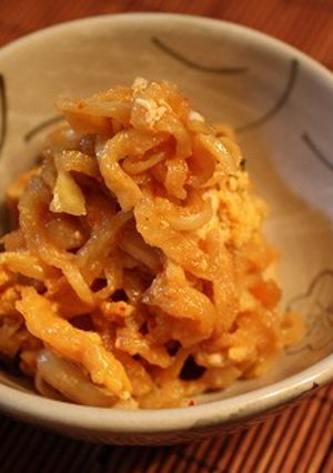 切干大根のキムチたまごとじ-レシピのメイン写真