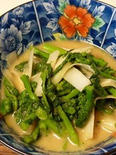 菜の花とウドの辛子酢味噌和え-レシピのメイン写真